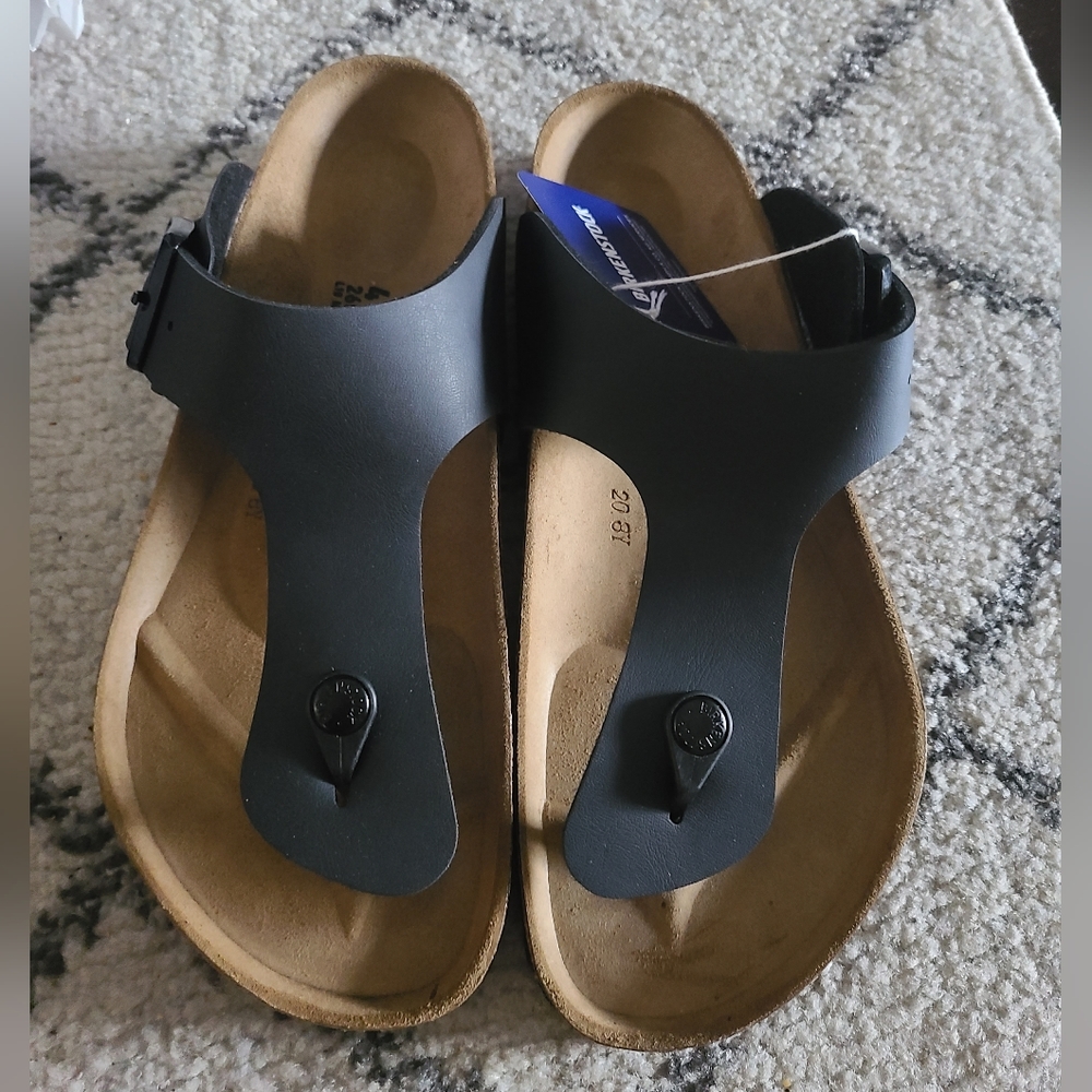 NWT Birkenstock Unisex Ramses BS 41 Black Sandal size 8 USmen/10womans